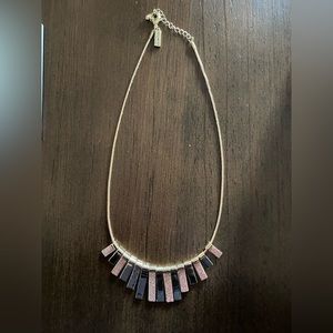 Nwot! The limited gold bar necklace & matching earrings